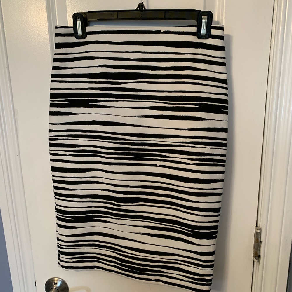Ann Taylor striped pencil skirt
